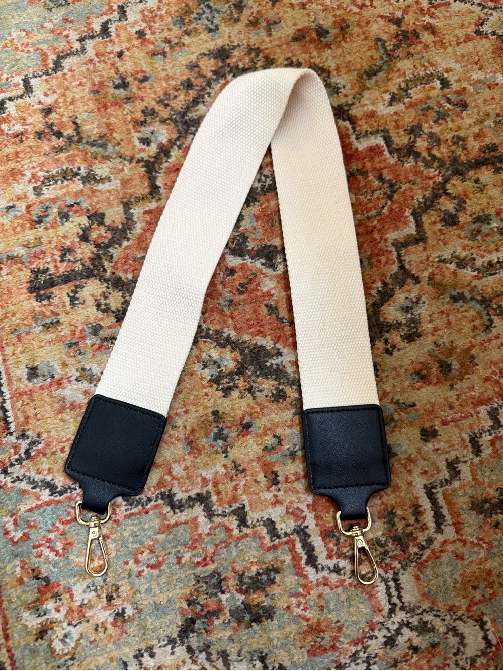 Cream Canvas Strap for Shoulder Bag